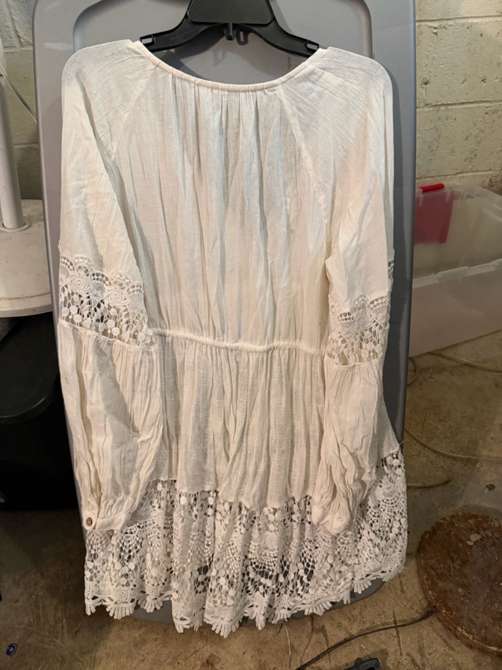 Free People White Embroidered Peasant Tunic - Picture 4 of 4